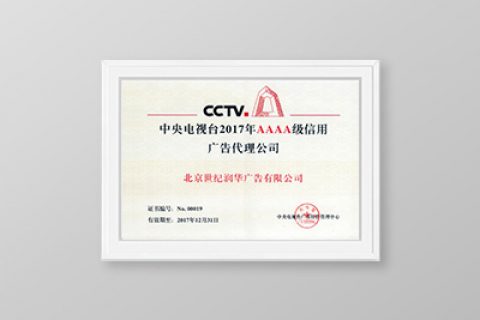 2017央视AAAA级信用广告代理